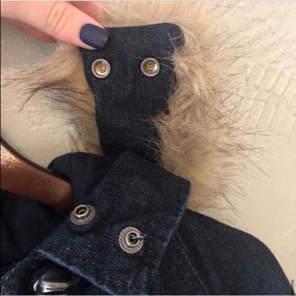 Madewell Women's Winter Thick Denim Heavy Parka Jacket - Picture 6 of 8